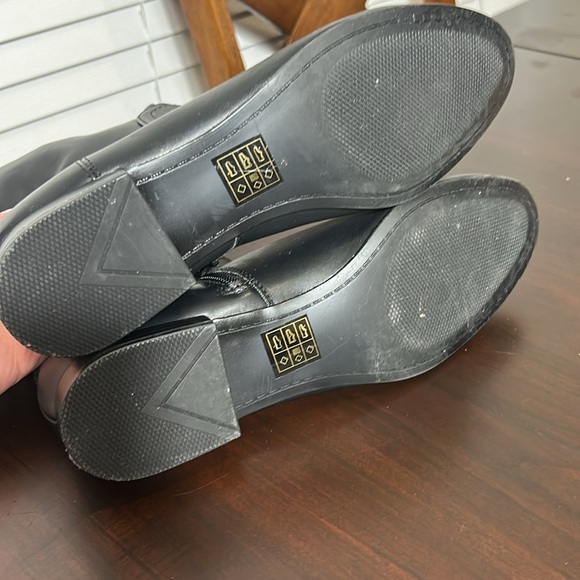 Aldo Catera Black Knee High Boots Faux Leather Size 11 - Picture 14 of 17